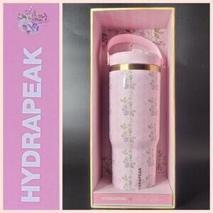 Hydrapeak Floral Bloom Baby Pink Nomad 32 oz Tumbler Coquette Bloomcore Cute NIB